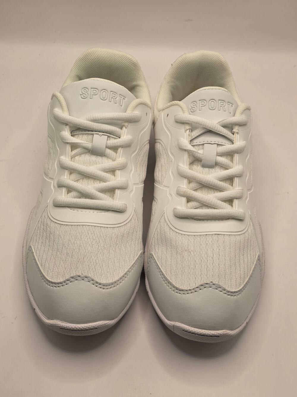 Women’s White Silver Dance Sneakers Size 41 Lightweight Jazz Hip Hop Shoes